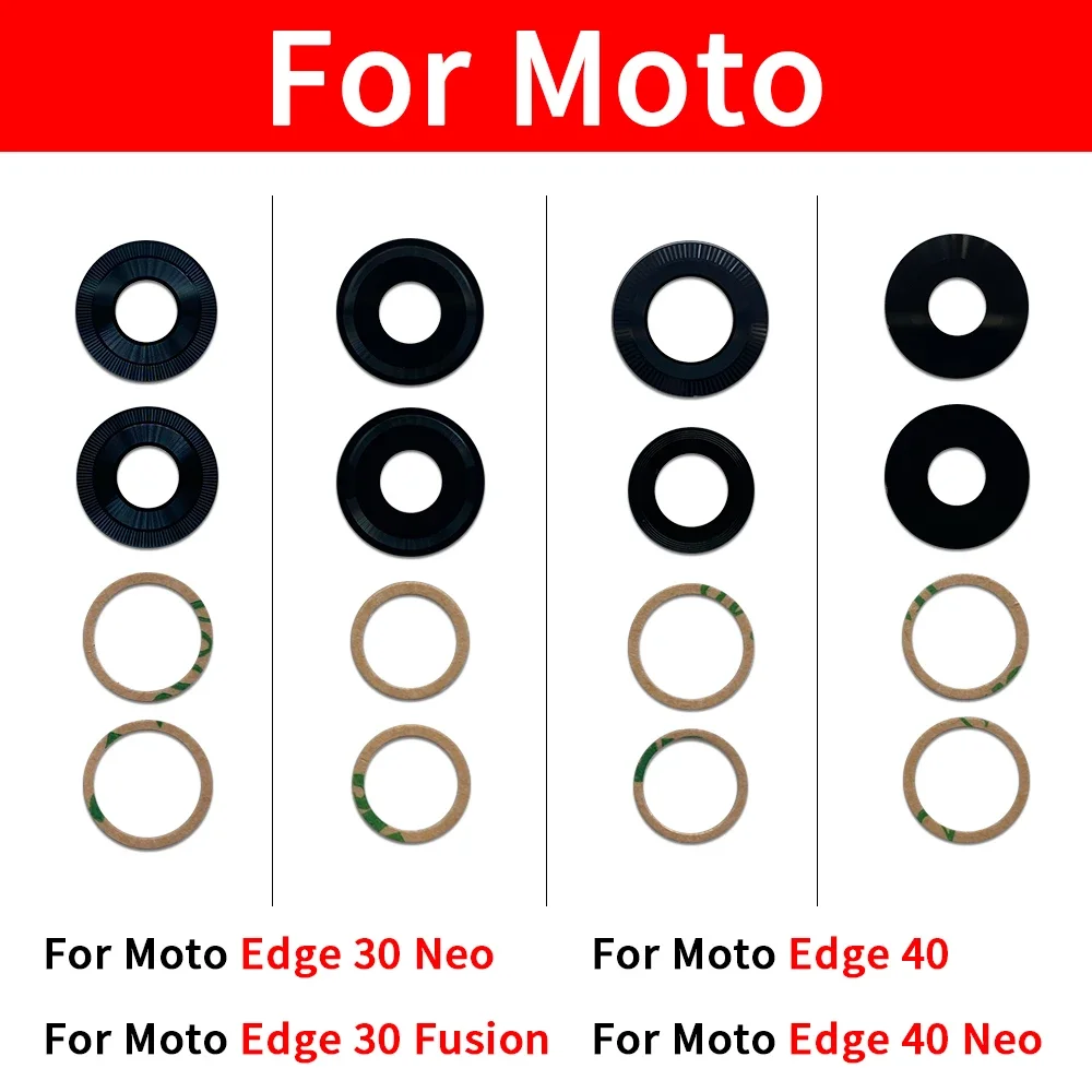 Фото 80 шт., Сменное стекло задней камеры с наклейкой для Moto Edge 20 Lite 30 Pro 40 Neo 50 Fusion 30 60 Ultra Edge Plus №3