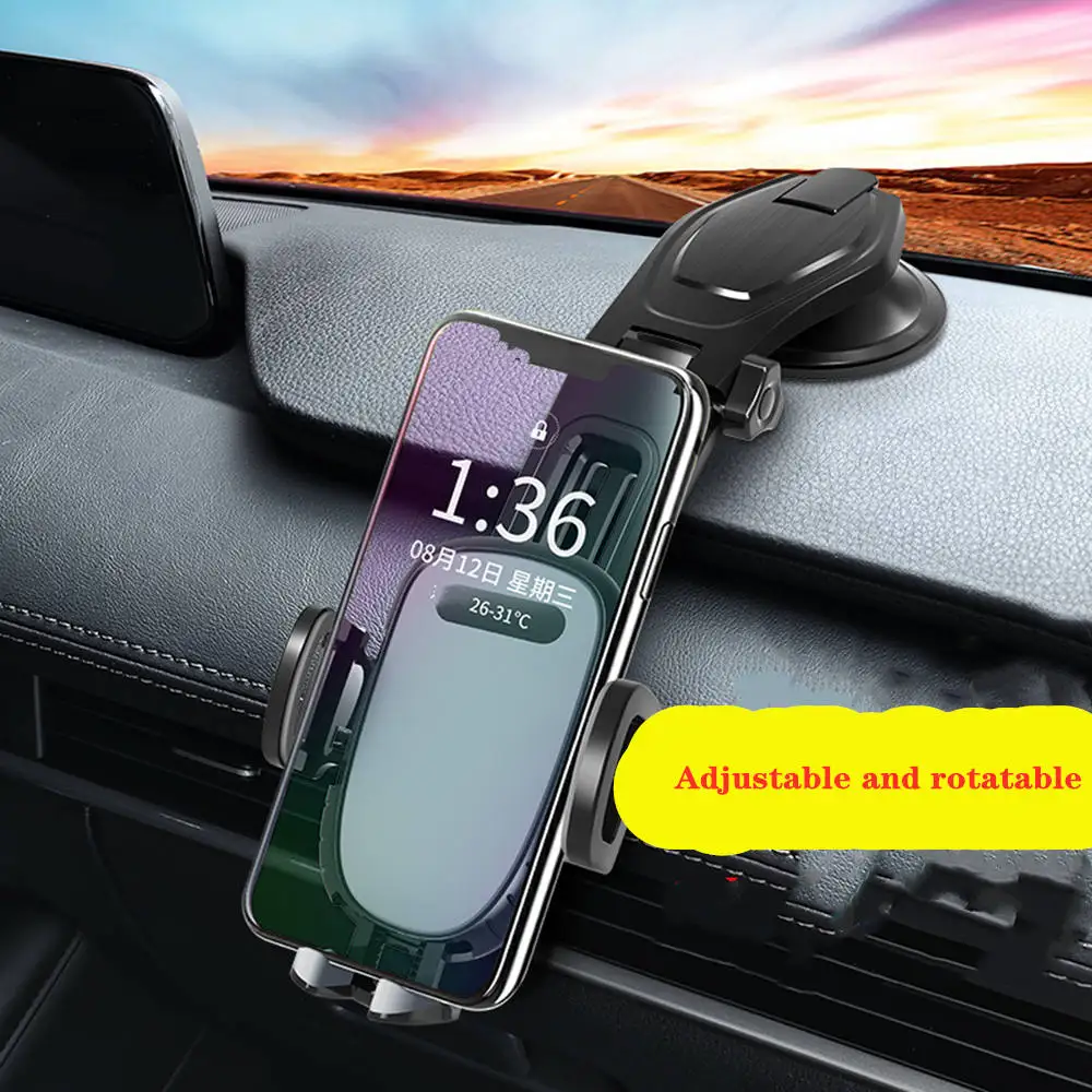 

Adjustable Car Suction Cup Mount Phone Holder Strong Magnetic Suction Bracket Stand for Huawei IPhone X 12 Pro Max Xiaomi