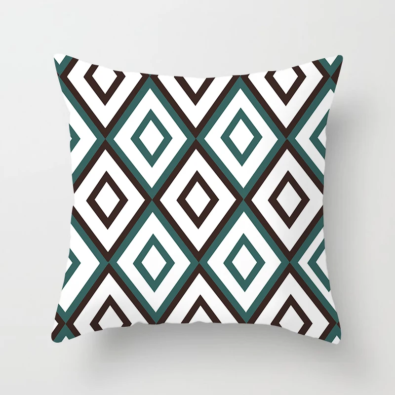 45x45 см чехол для диванной подушки с рисунком цветов и листьев синие наволочки