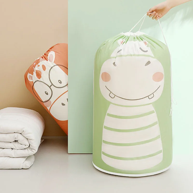 

Влагостойкая сумка для хранения одеял, сумка-Органайзер для одежды, сумка на шнурке большой емкости, предметы первой необходимости в домашн...