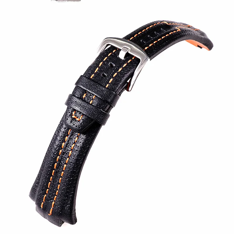 Genuine Leather Watch Band for Seiko SNL029P2/021P1 SNA595P2 SNL017P1 Special Interface Watch Strap 27mm -15mm