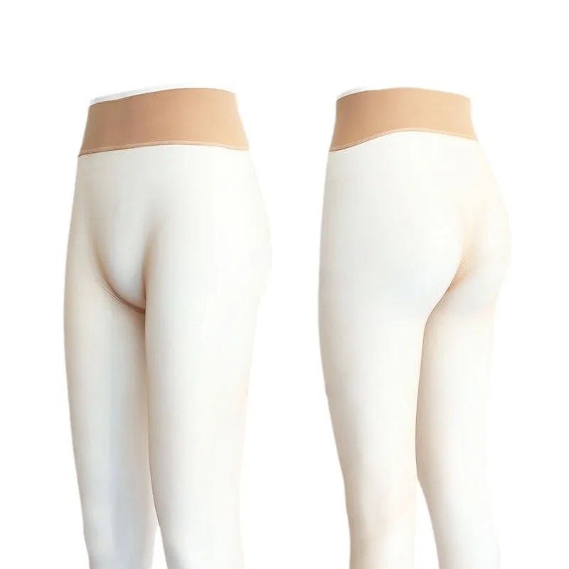 Бесшовные колготки с глубоким шаговым швом летние невидимые ультратонкие