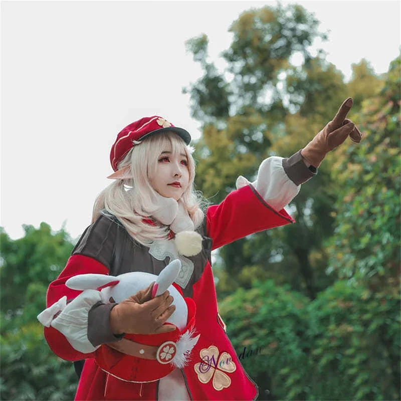 Klee Косплей Детский Костюм Аниме игра genshinimpact косплей для ребенка девочки платье