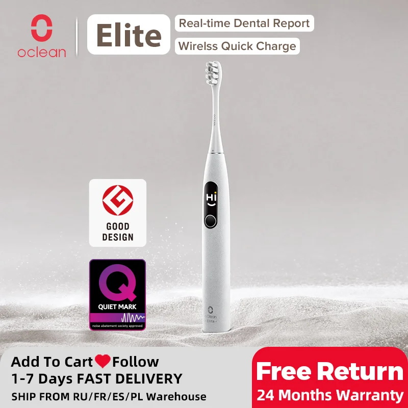 Oclean X Pro Elite Smart Sonic Electric Toothbrush Set IPX7 Ultrasound Whitener Rechargeable Automatic Ultrasonic Teethbrush Kit enlarge
