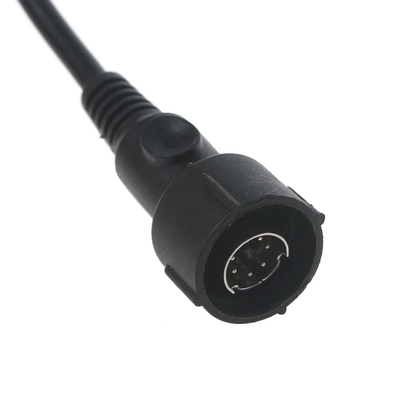 

D0UA Mini Din Plug with Lockable Knob Compatible with Motorola Two Way Radios for Motorola APX4000 APX2000 APX6000 Durable