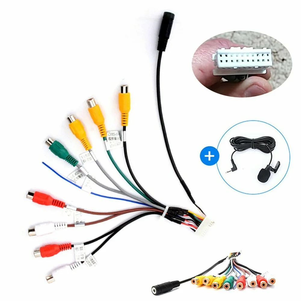 

Aux-in Adapter RCA Cable Auto Car Pure Copper Replacement Stereo Radio