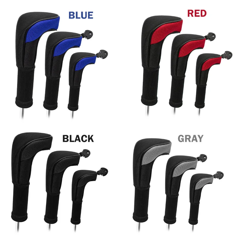 Head Cover  Rubber Neoprene Golf Club Iron Putter Protect Set Number Printed With Zipper For Man Women