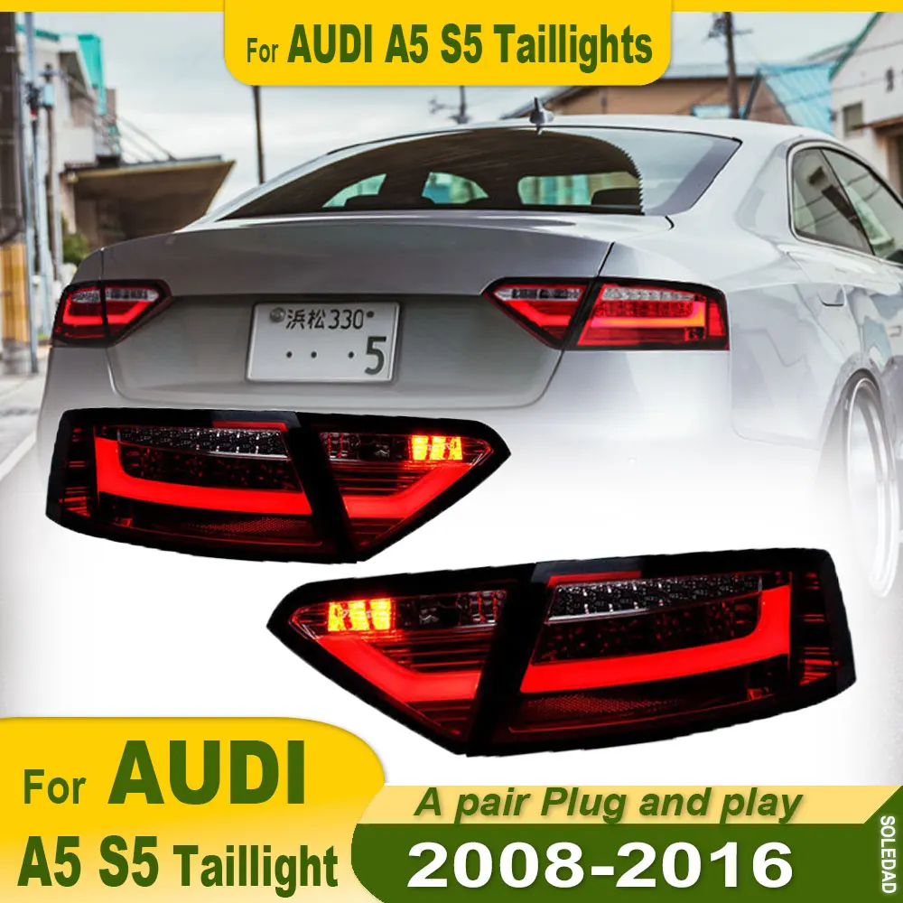 2 шт. автомобильные аксессуары для Audi A5 2008-2016 обновление S5 светодиодные фонари