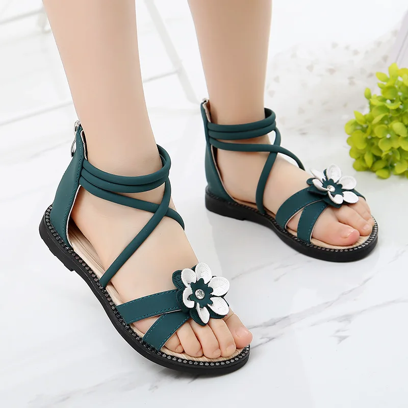 

New Summer Girls' sandals fashion soft soled children's shoes Princess beach shoes girls shoes sandals for girls