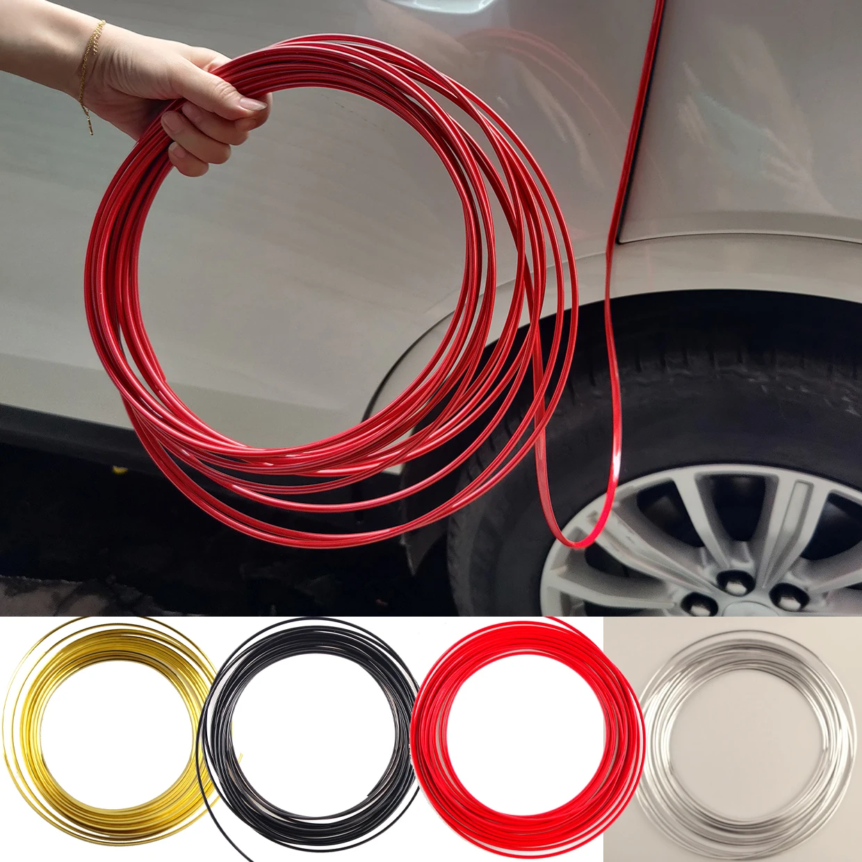 Car Door Protection Rubber Strip Side From Scratches For Honda ACCORD airwave avancier BRV BRIO Civic Partner Jazz |