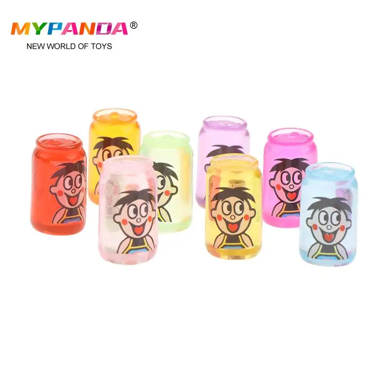 

Миниатюрные пластиковые бутылки для кукольного домика, 5 шт./компл. 1:12, Милая Мини-бутылочка для молока, фруктов, молока, напитков, модель игр...