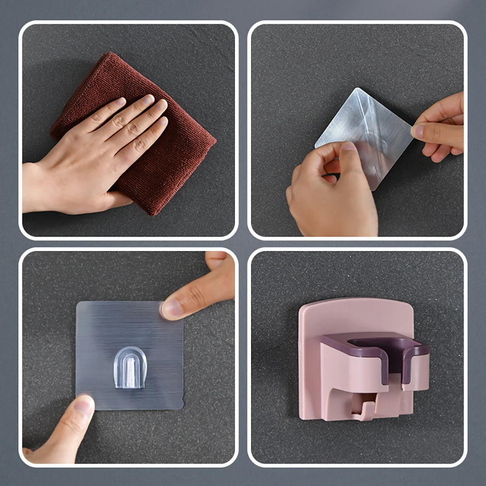 Настенный держатель для фена полка хранения туалета ванной комнаты - купить по