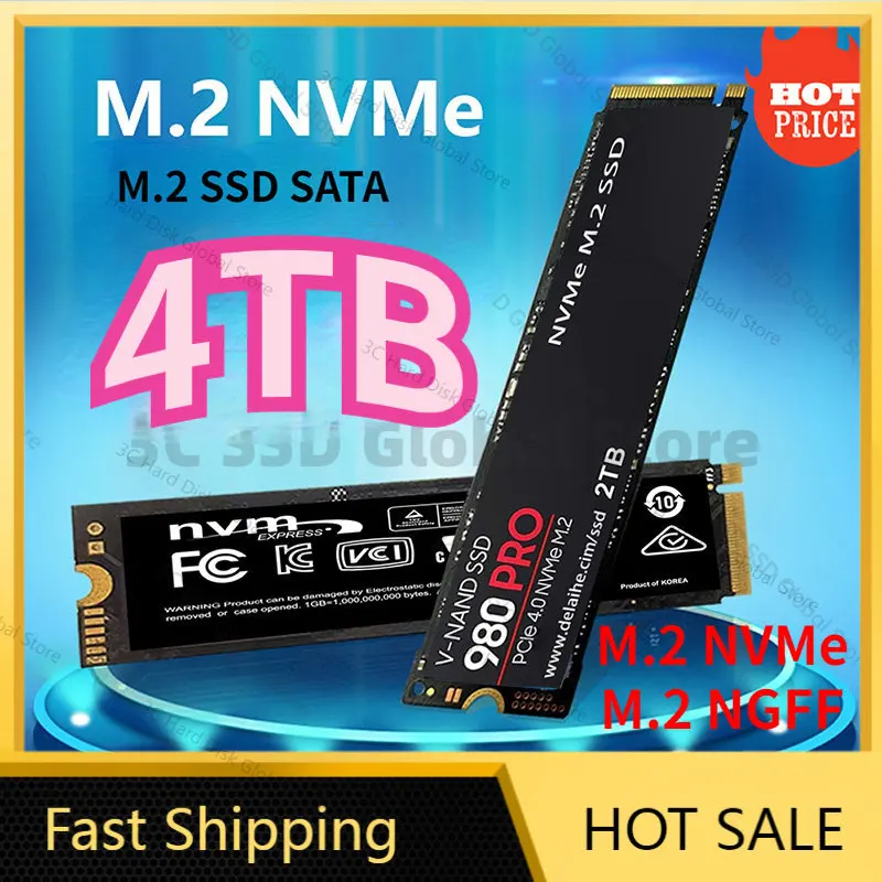 

SSD M2 NGFF 4TB NVME 980 EVO Plus Disco Duro 1TB Internal Solid State Drive Hdd Hard Disk 970 PRO M.2 2TB for Laptop Computer