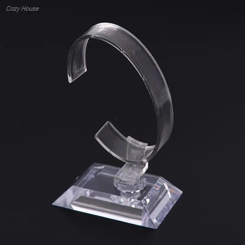 

10CM Plastic Wrist Watch Display Rack Holder Sale Show Case Stand Tool Clear Jewelry Packaging Total Height Watch Display Stand