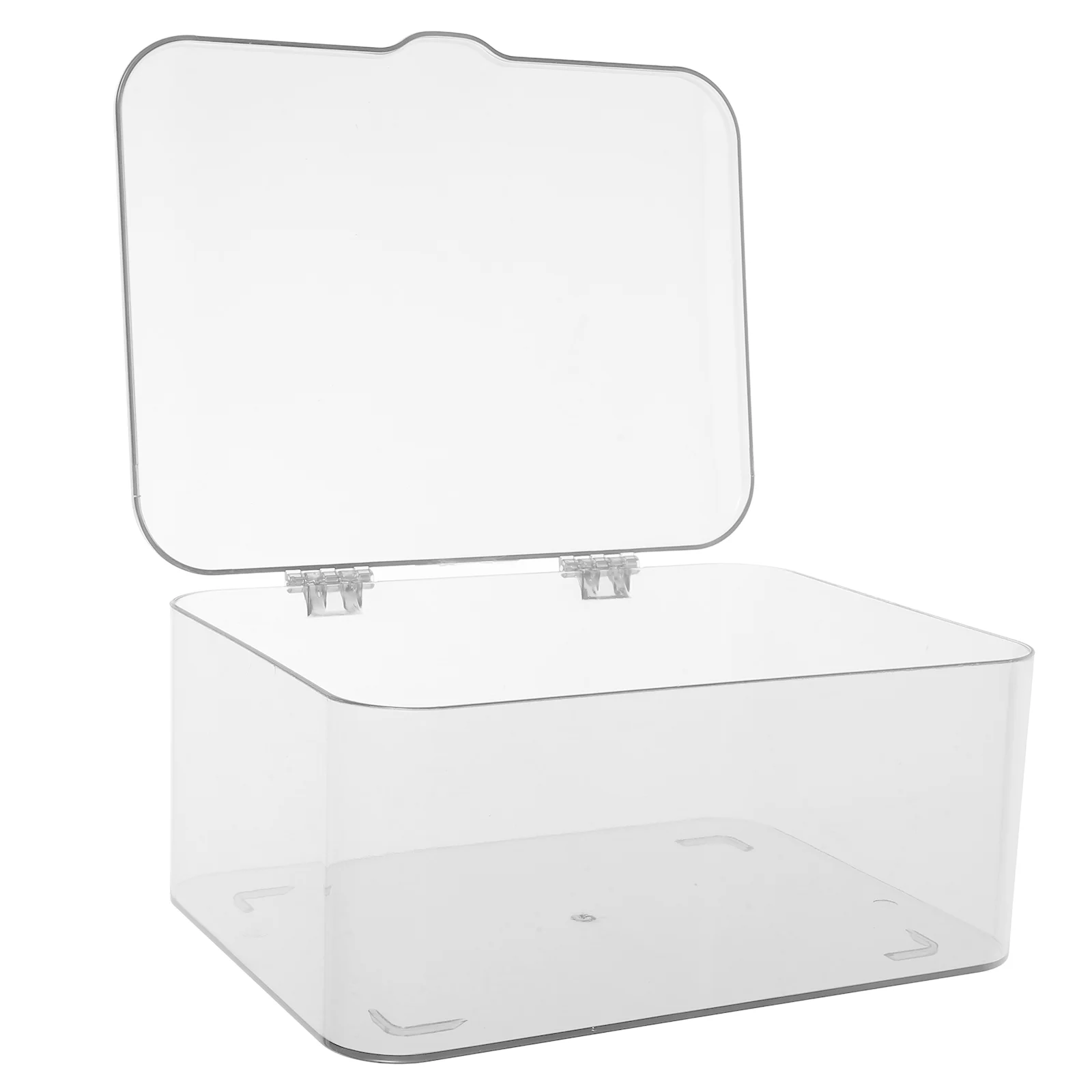 Ящик для хранения с крышкой прозрачный настольный органайзер витрина ювелирных