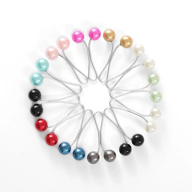 

Temperament Contracted U-shaped Colorful Pearls Fashionable Creative Cartoon Brooch Lovely Enamel Badge Clothing Accessories