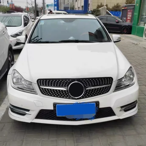 Решетка переднего бампера Racing Hood Grill Body Kit для Mercedes Benz C W204 C204 S204 Coupe C43 2007-2014 C200 C250 C180 C43 C300