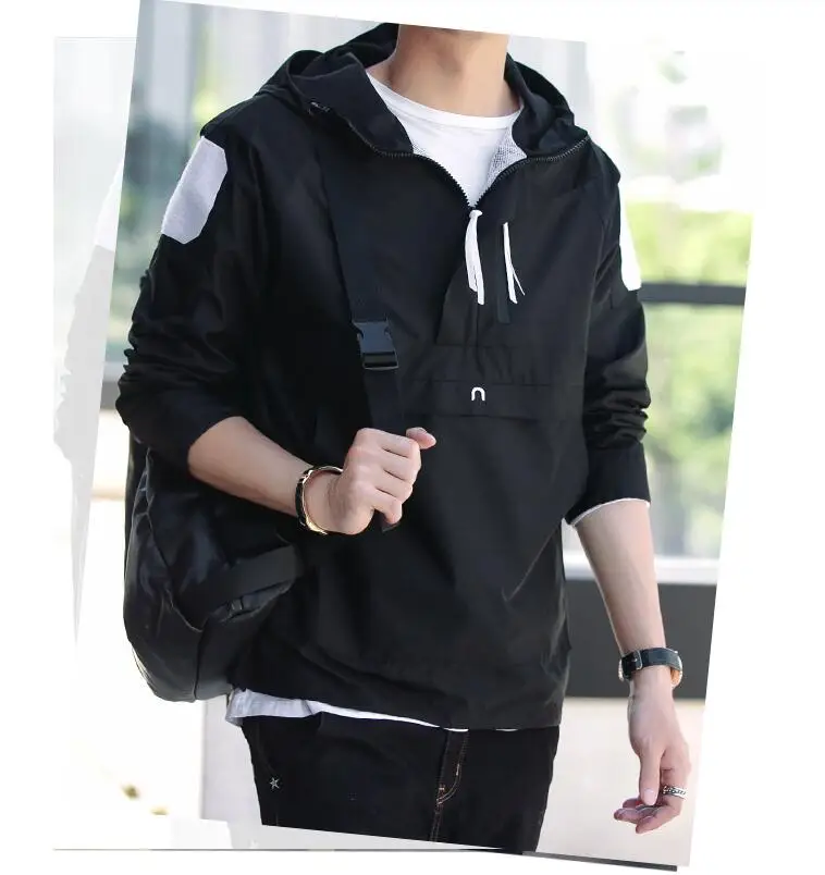 

Free Shipping2019 New Summer long hooded windbreaker large size teen men and women couple ultra-thin outerwear
