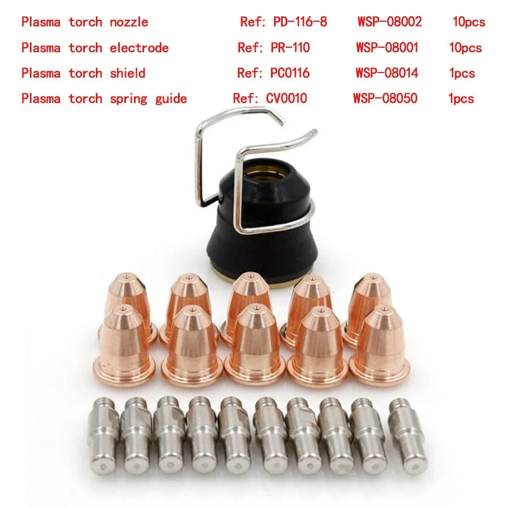 22 шт. PD116-8 PR110 расходные материалы для плазменной резки Trafimet S45 Pr-110 Wsp-08001 электрод
