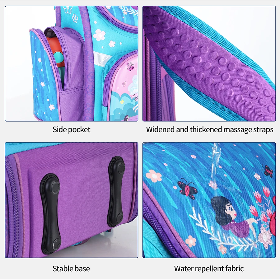 Children 3D Polar Bear Pattern Orthopedic School Bags Kids New Cartoon Satchel Backpack Grade 1-3 Schoolbag knapsack Sac Mochila