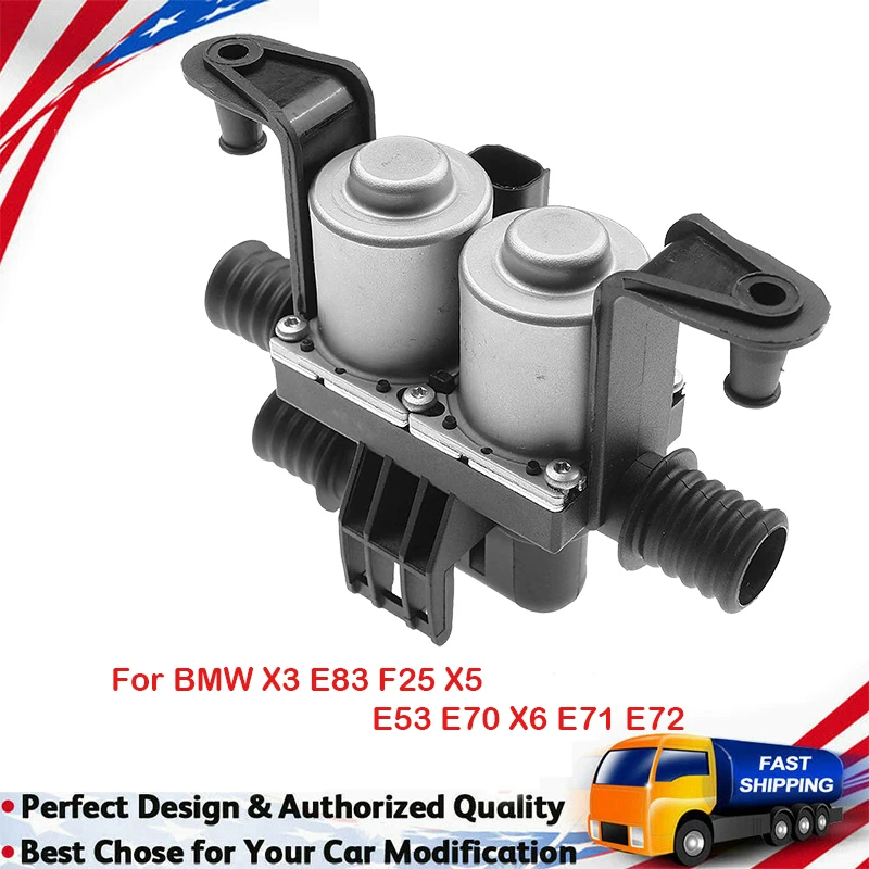 

64116910544 1147412166 Car Parts Heater Control Water Valve For BMW X5 E53 E70 F15 F85 X6 E71 F16 F86 35iX 40iX 3.0L 4.4L 4.8L