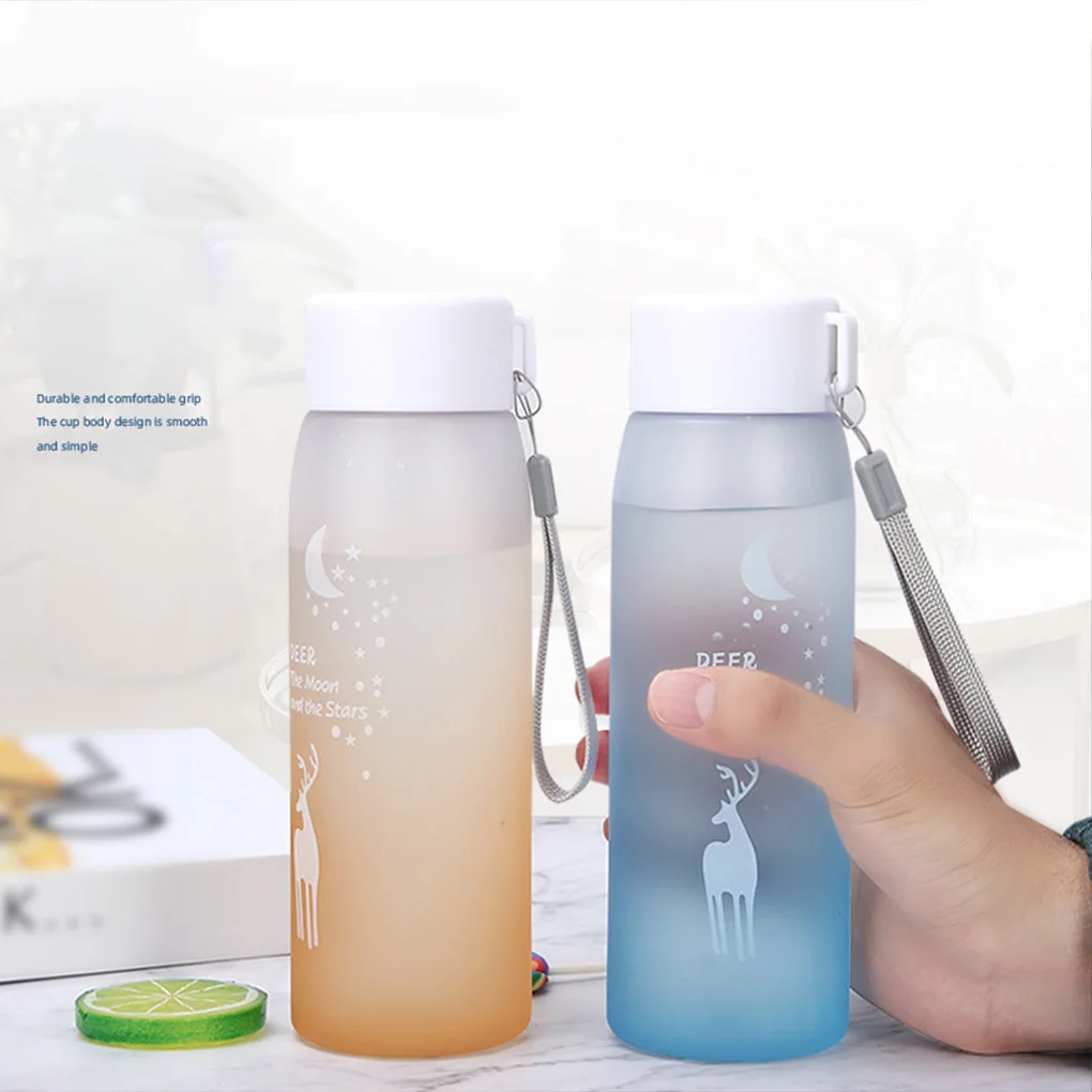 

500ML Sports Water Bottle Plastic Portable Cute Water Bottles For Girls Travel Water Bottle For Outdoor Crystal Water Bottle Cup