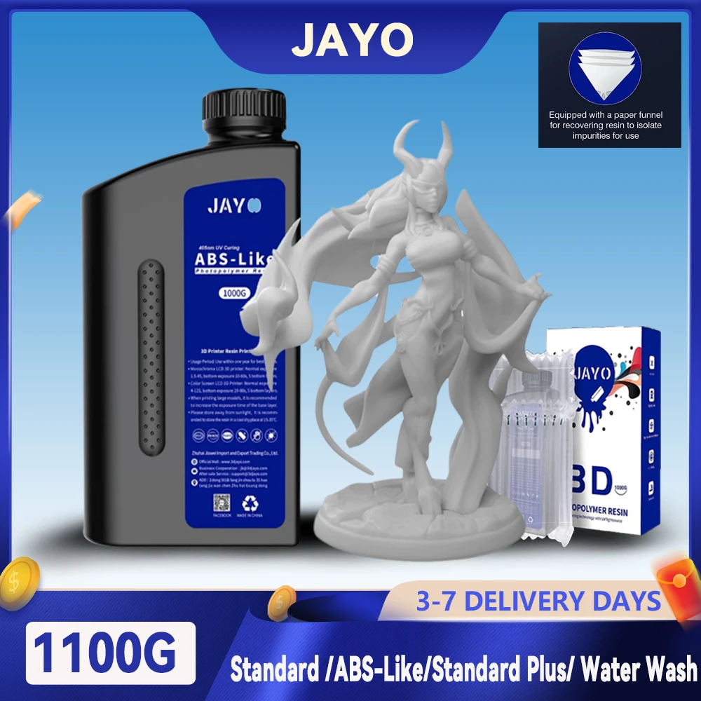 Фото Фотополимерная смола JAYO 1100G Standard / ABS-Like / Standard Plus / Water Wash / 14K Standard для 3D-печати, УФ-отверждение 395-405 нм №2