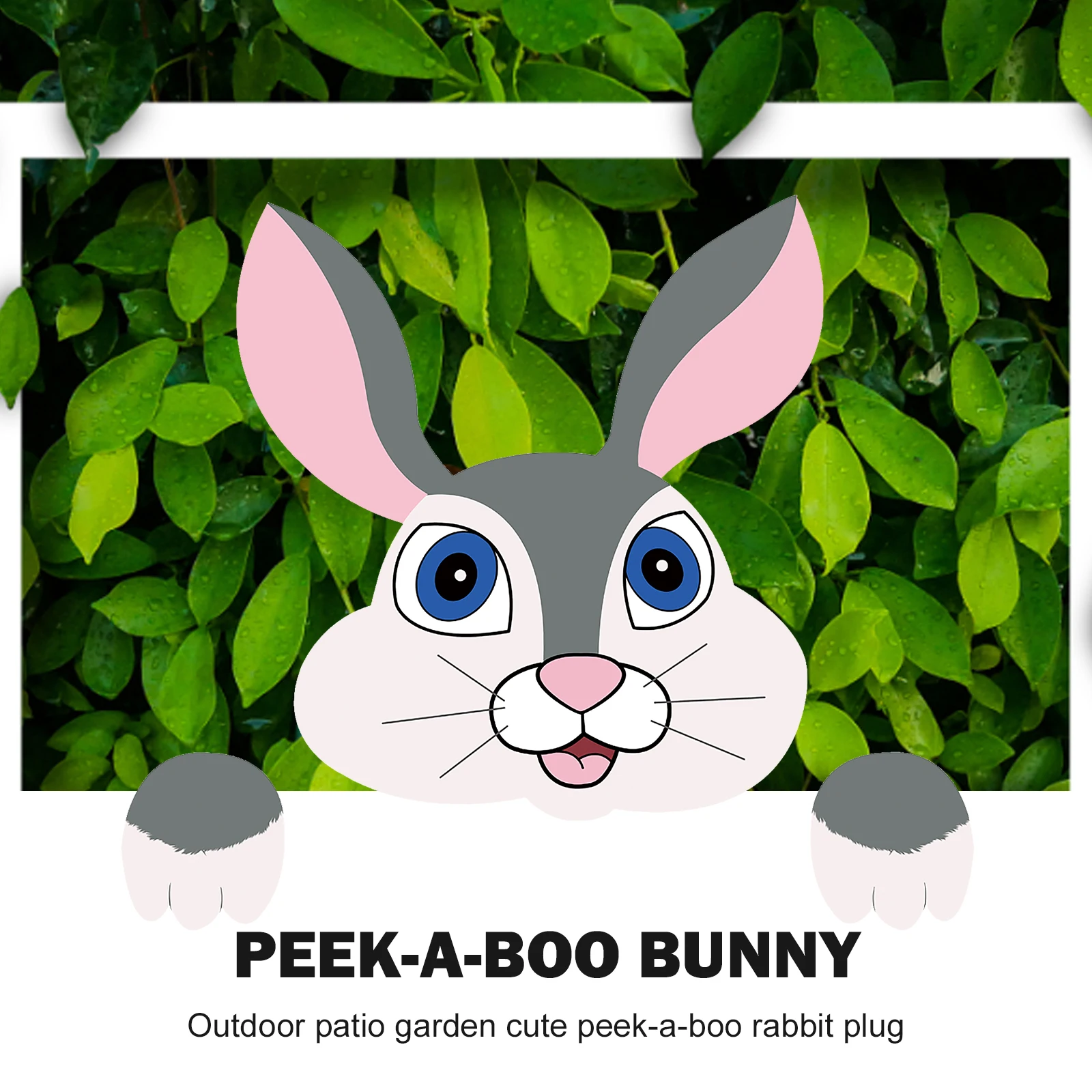 

Fence Peeker Bunny Peeking Garden Yard Decorations DIY Outdoor Fence Sign