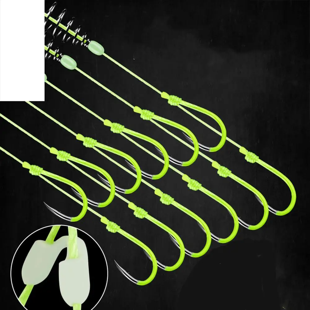 

High Carbon Steel Luminous Double Barbed Hook Fishing Hook Night Fishing Gear Fishing Accessories
