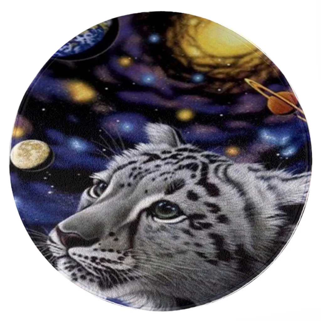 

Planet-Animal-area living room carpet round carpet flannel play area non slip mat area rug Children room decoration