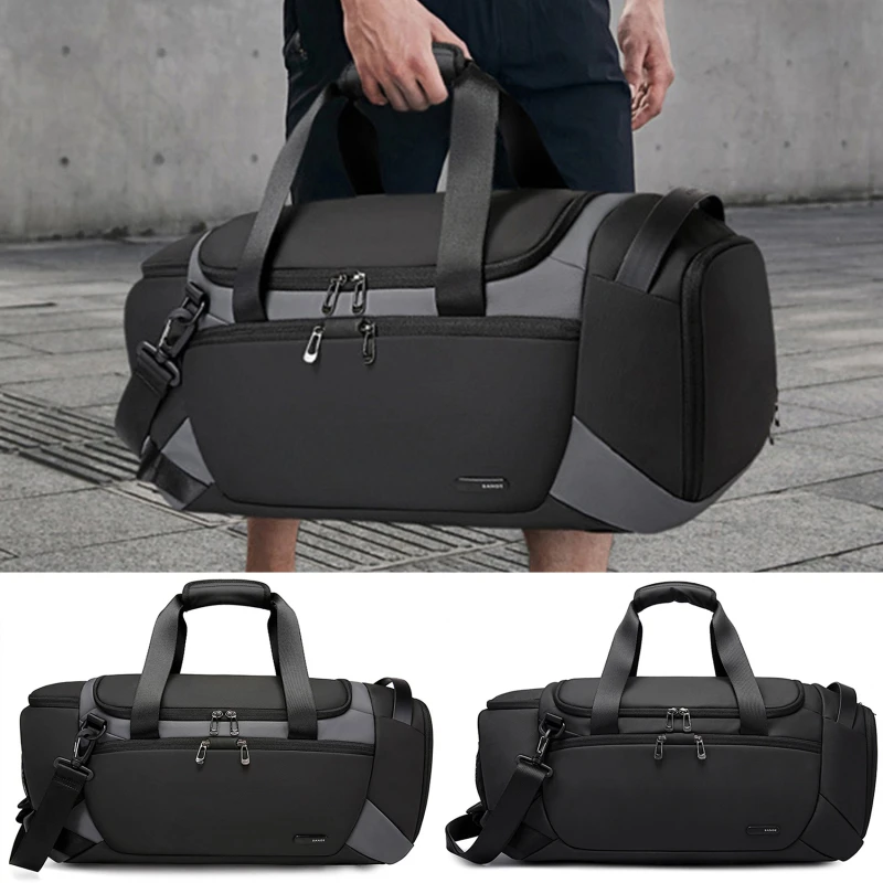 

Men's Travel Leisure Fitness Bag Multi-function Outdoor Diagonal Bag Dry and Wet Separation Handbag Travel Bag Luggage Handbag