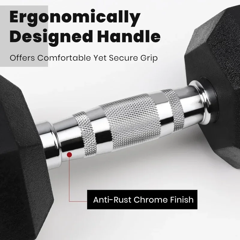 LIONSCOOL резиновые шестигранные гантели в паре или одинарных вес для гантелей с