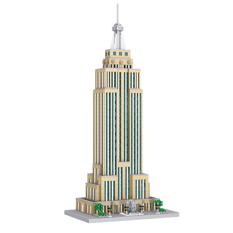 

Lezi 8192 World Architecture New York Empire State Building DIY Mini Diamond Blocks Bricks Building Toy for Children Gift