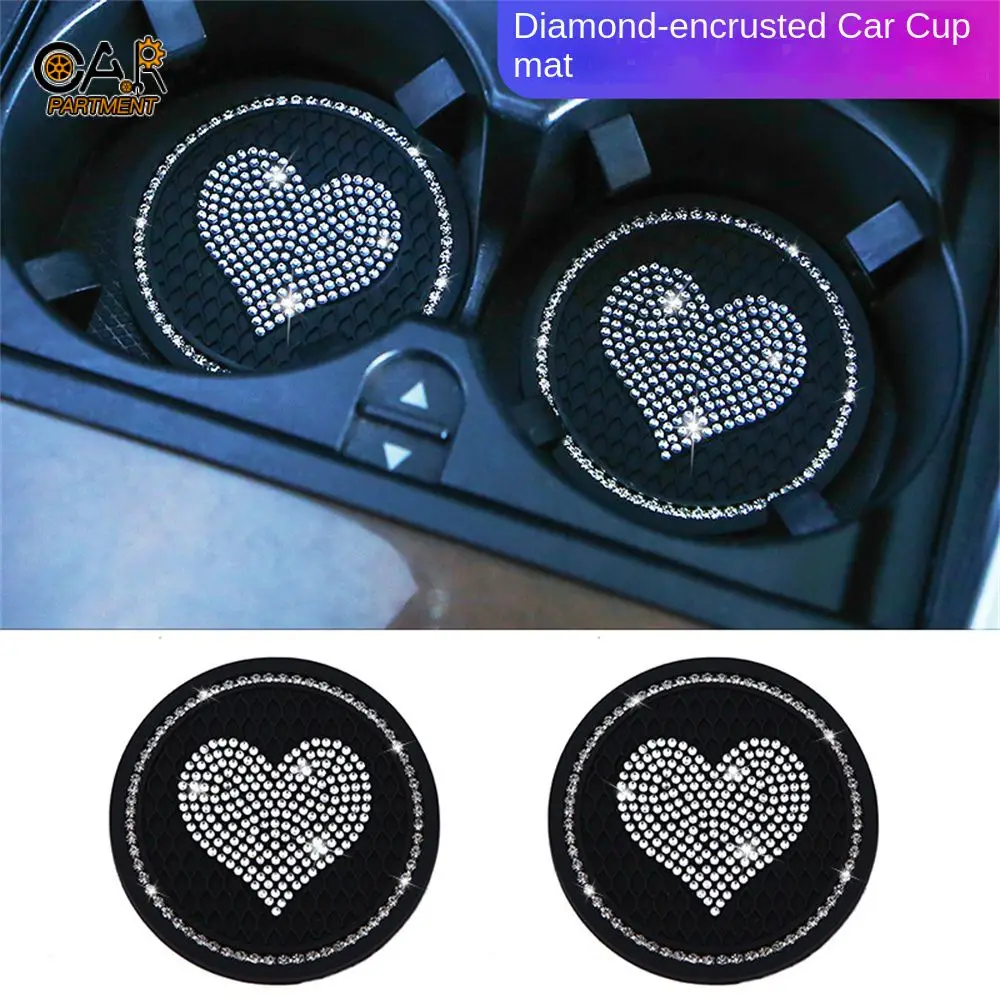 

Амортизирующие автомобильные алмазные подставки, теплоизоляция, подставка для чашки, коврик, нескользящий Алмазный подстаканник для воды, ...