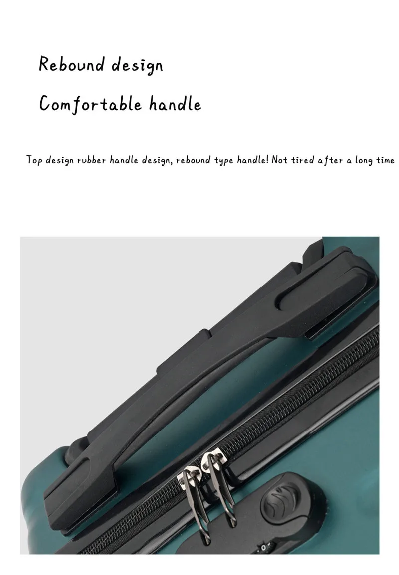 14 In Women's Suitcase Travel Bag Anti-scratch Medium ABS Spinner Whole Transaction Document Bag Rolling Travel Luggage Suitcase