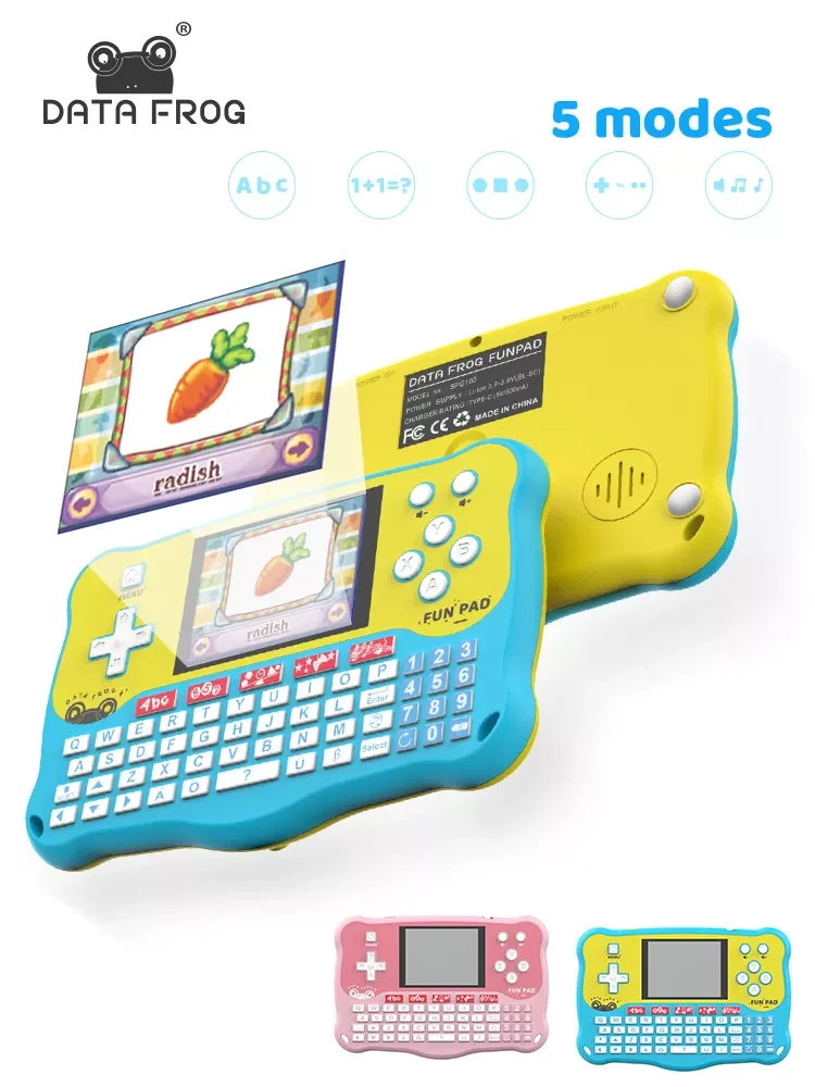 

DATA FROG LED Screen Multifunction Early Education Handheld Game Baby Tablet Alphabet Language Learning Machine For Kid’s Toys