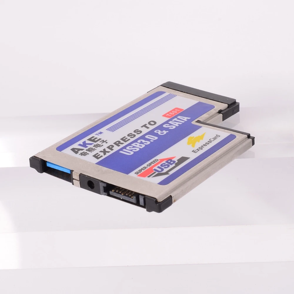 Фото ExpressCard 54 мм для ноутбука Express с USB3.0 + SATA Карта расширения Т-образный L-образный №5