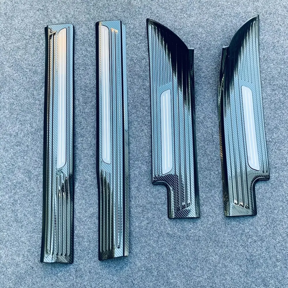 

Накладка на порог автомобиля для Mitsubishi outlander 2022 2023 из углеродного волокна