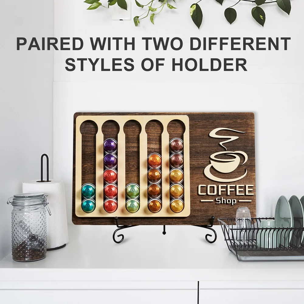

K Cup Holders Custom Wood Keurig k Cup Storage Organizer Farmhouse Coffee Pod Holder for Keurig Office Kitchen Counter Organize