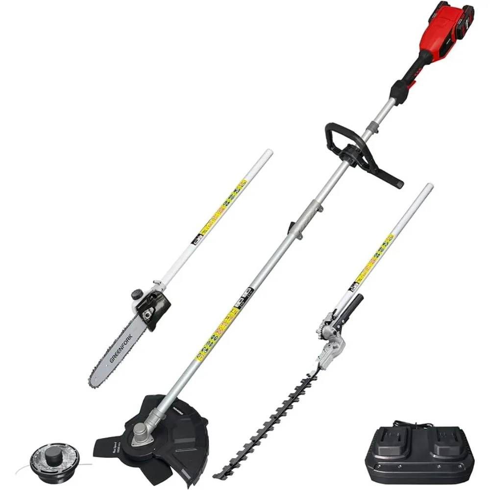 

Беспроводной триммер на шнурке 40 в 4 в 1 13,4 дюйма и триммер для живой изгороди 3T с пилой и зарядным устройством в комплекте