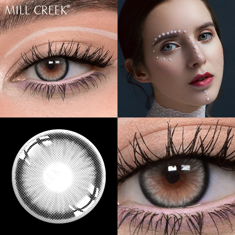 contact lenses for eyes myopia yearly one pair colored lenses soft dioptric eye contacts with color blue grey prescription lens free global shipping