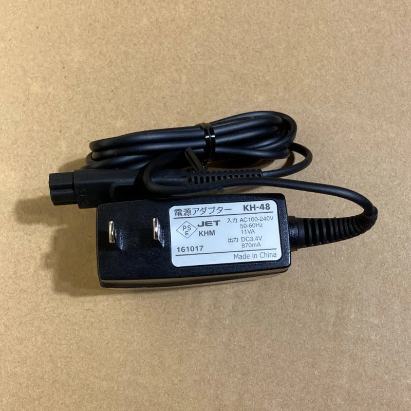 Новый оригинальный адаптер переменного тока DC 3.4V 870mA для бритвы-триммера Hitachi KH-48, зарядное устройство с кабелем питания, совместимое с KH-76 (art.: 3920daa2fb681) - 3920daa2fb681