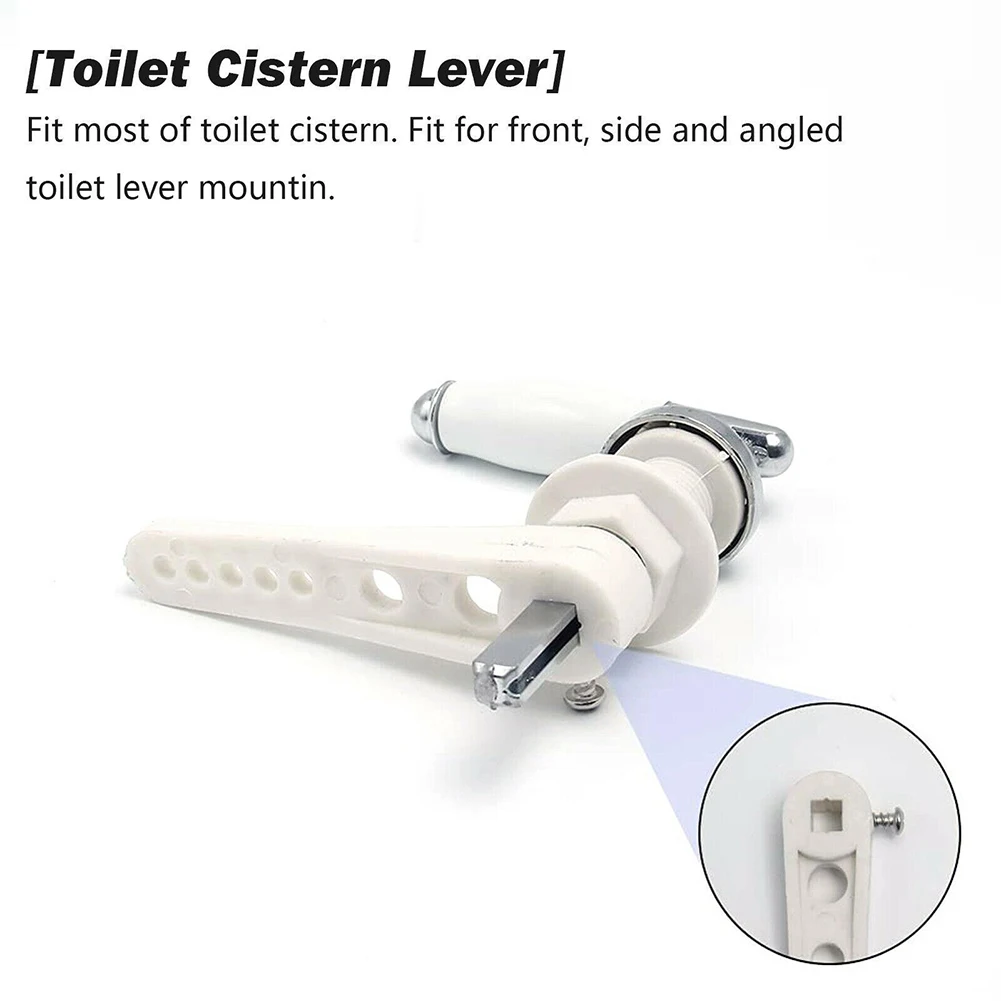 

100% Brand New Toilet Cistern Lever Toilet Flush Handle Toilet Wrench 1 Set Cistern Lever Handle Toilet Cistern Handle