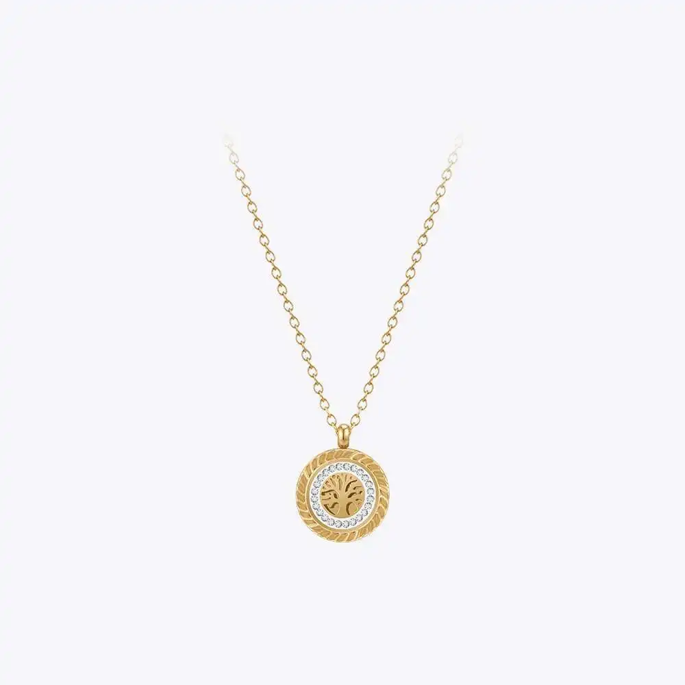 ENFASHION Para Mujer ожерелье с подвеской из грязного циркона для женщин ювелирные