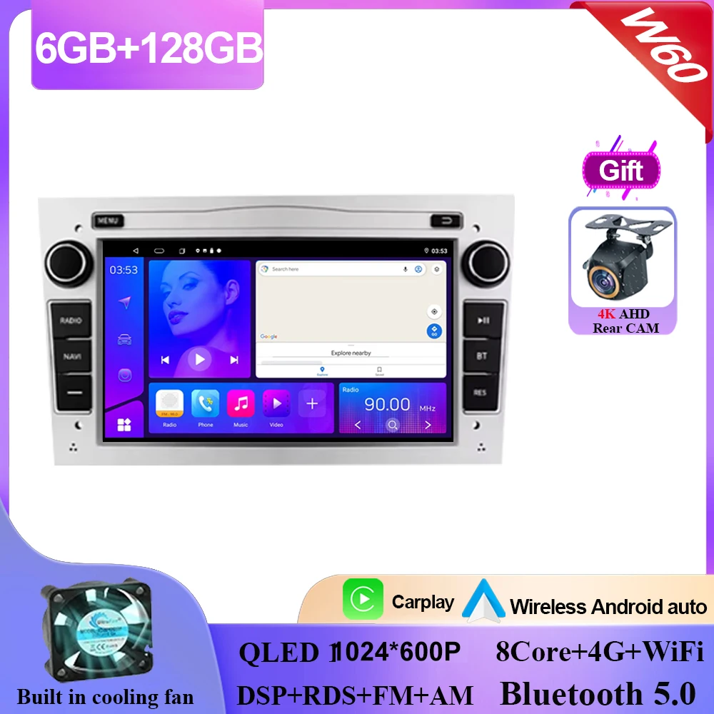 

Автомагнитола Android 15 для Opel Astra H J 2004 Vectra Vauxhall Antara Zafira Corsa C D Vivaro Meriva Veda Автомобильный мультимедийный плеер