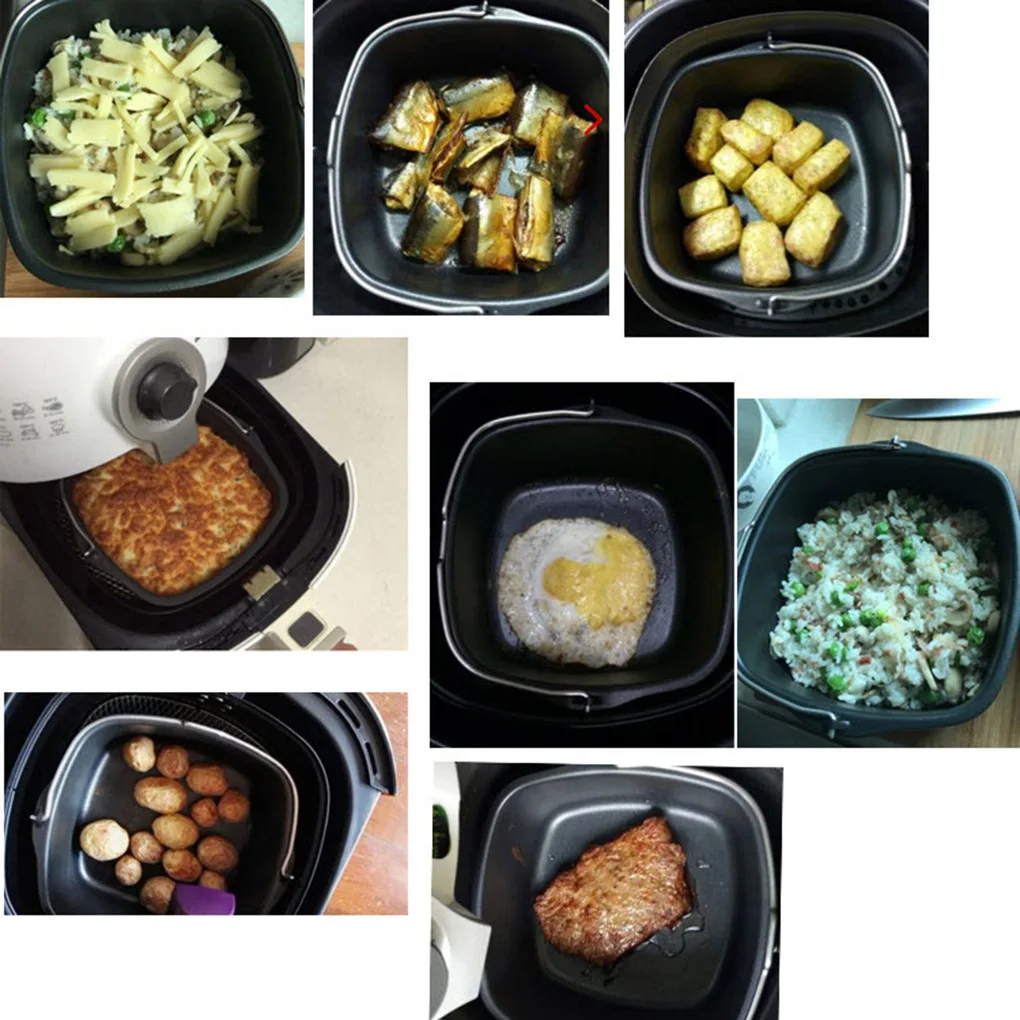 Аксессуары для выпечки Elenxs с антипригарным покрытием фритюрницы включает в себя