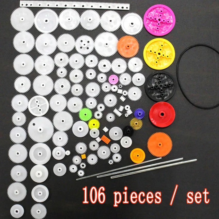72 шт./компл. стили пластик все модули 05 детали робота редуктор зубчатая шестерня