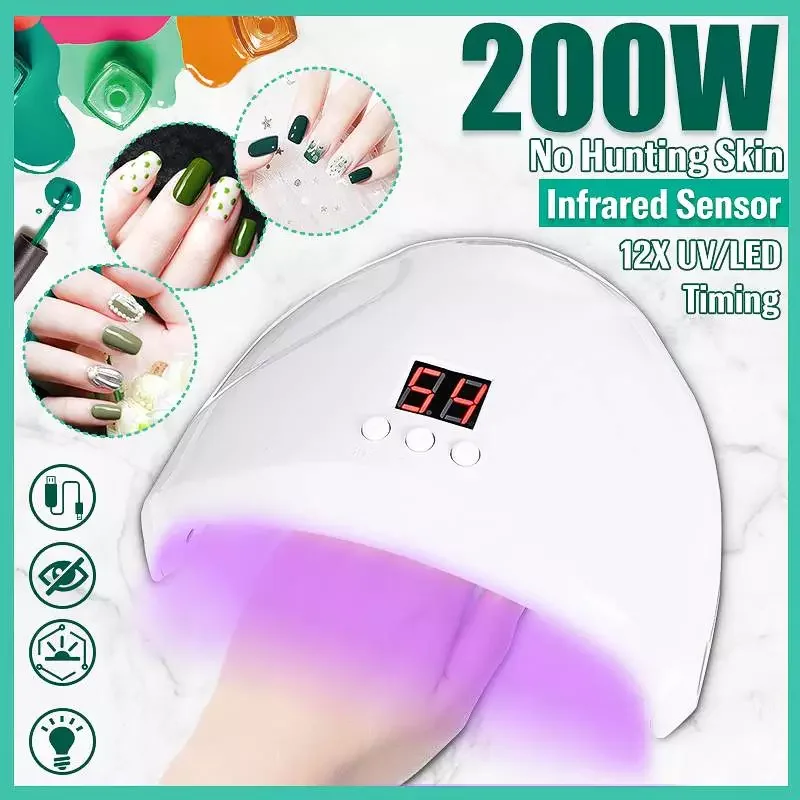 

NEW UV LED Nail Lamp, Gel Nail Light for Nail Polish UV Dryer with 3 Timers