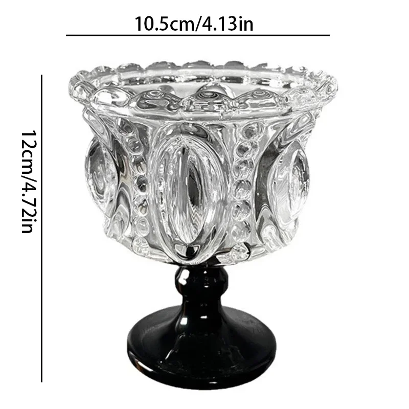 Ретро стеклянный стакан для мороженого