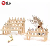 Contracted solid wood cone ring display jewelry ring frame display jewelry rack shelf live market.i props